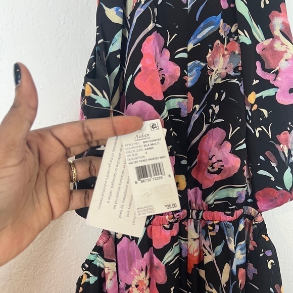 Aidan Mattox Tiered Floral Maxi Dress - Picture 8 of 10